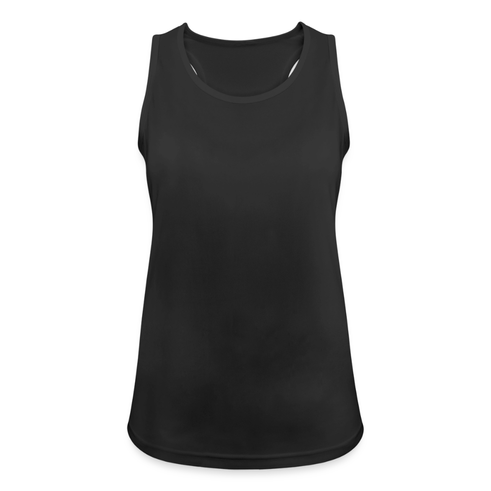 Funktionelles Frauen Tank Top atmungsaktiv - personalisierbar - Schwarz