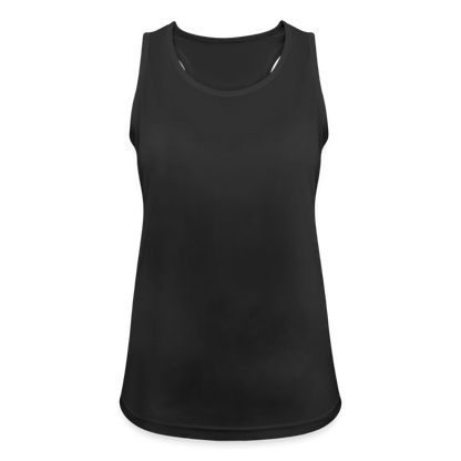 Funktionelles Frauen Tank Top atmungsaktiv - personalisierbar - Schwarz