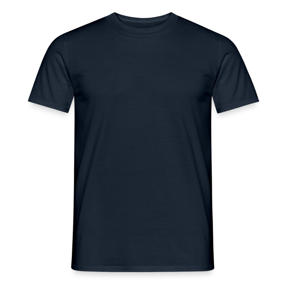 Männer T-Shirt - personalisierbare Vorder- und Rückseite - Navy