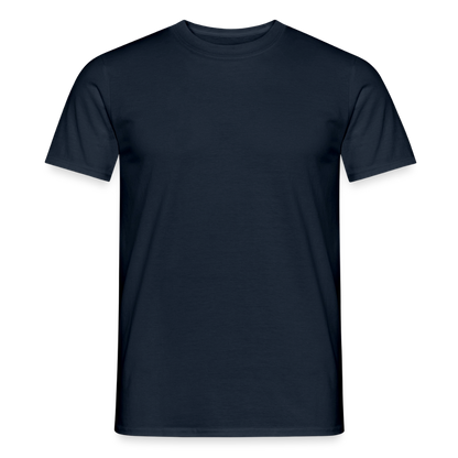 Männer T-Shirt - personalisierbare Vorder- und Rückseite - Navy