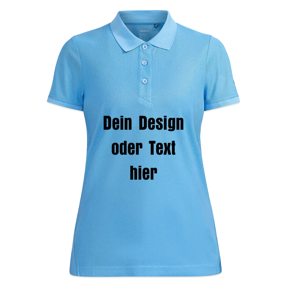 CRAFT Core Unify Frauen Polo Shirt - personalisierbar - Saphirblau