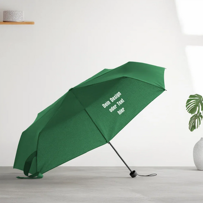 Regenschirm (klein) 24 cm 100% Polyester - personalisierbar - Flaschengrün
