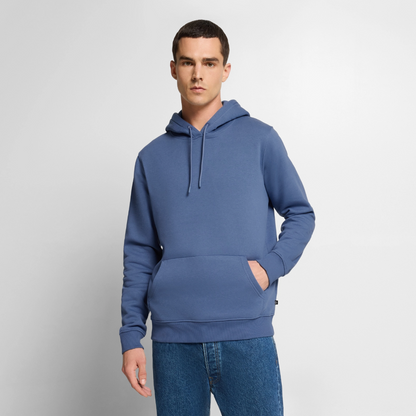 Männer Premium Hoodie - personalisierbare Vorder- und Rückseite - Taubenblau