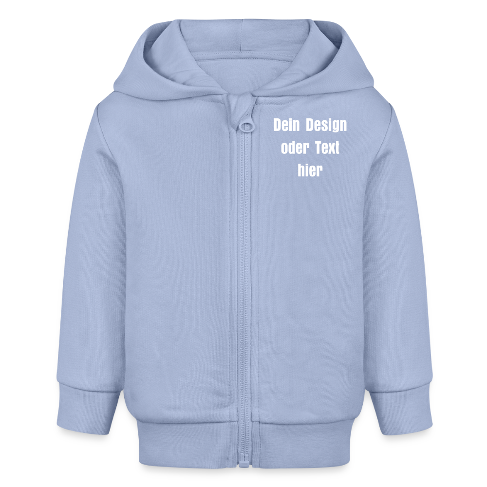 Stanley/Stella Bio Zip Hoodie BABY CONNECTOR - personalisierbar - Sky
