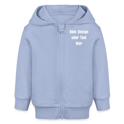 Stanley/Stella Bio Zip Hoodie BABY CONNECTOR - personalisierbar - Sky