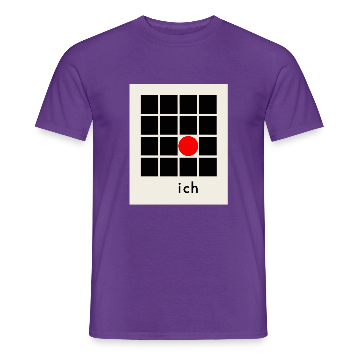Ich bin die Ausnahme. Motiv-T-Shirt für Männer, Farbe Lila