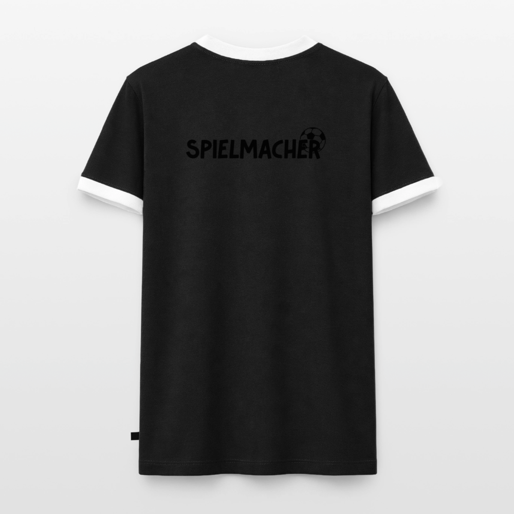 Männer T-Shirt Fussball "Spielmacher" - Schwarz/Weiß