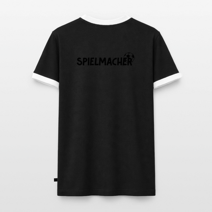 Männer T-Shirt Fussball "Spielmacher" - Schwarz/Weiß