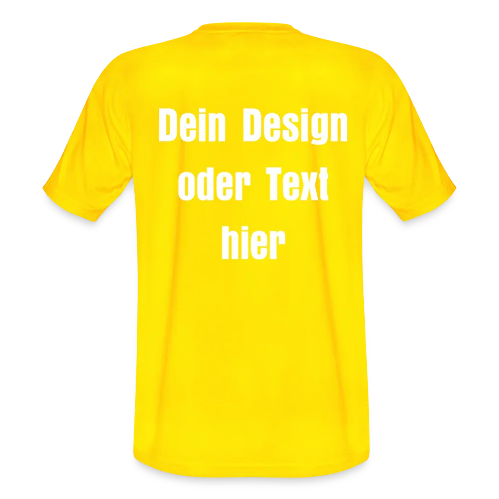 JAKO Männer Trikot Team - personalisierbare Vorder- und Rückseite - Gelb