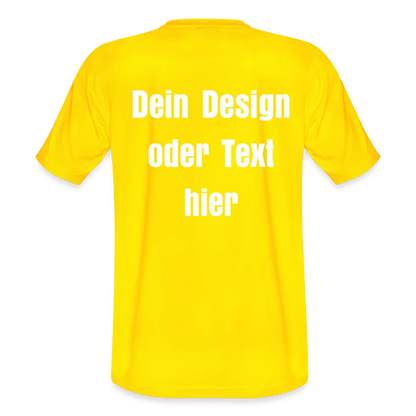 JAKO Männer Trikot Team - personalisierbare Vorder- und Rückseite - Gelb