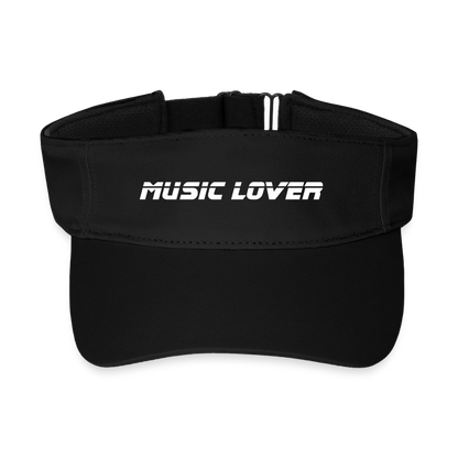 Recyceltes Visor Cap - personalisierbar - Schwarz