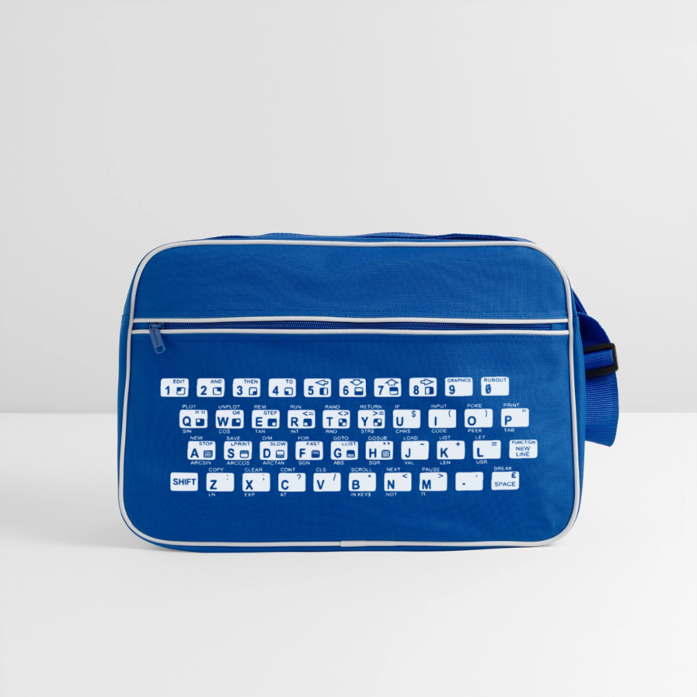48K ZX Spectrum Retro Tasche - Blau/Weiß