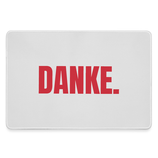 "Danke." Motiv-Mousepad, Farbe Grau