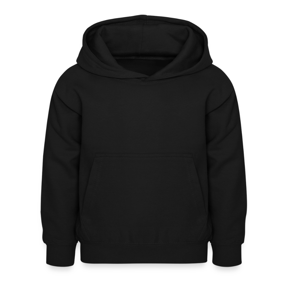 Kinder Hoodie - personalisierbare Vorder- und Rückseite - Schwarz