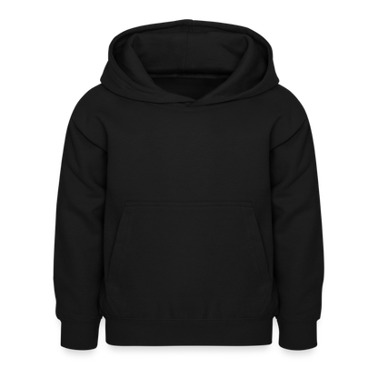 Kinder Hoodie - personalisierbare Vorder- und Rückseite - Schwarz