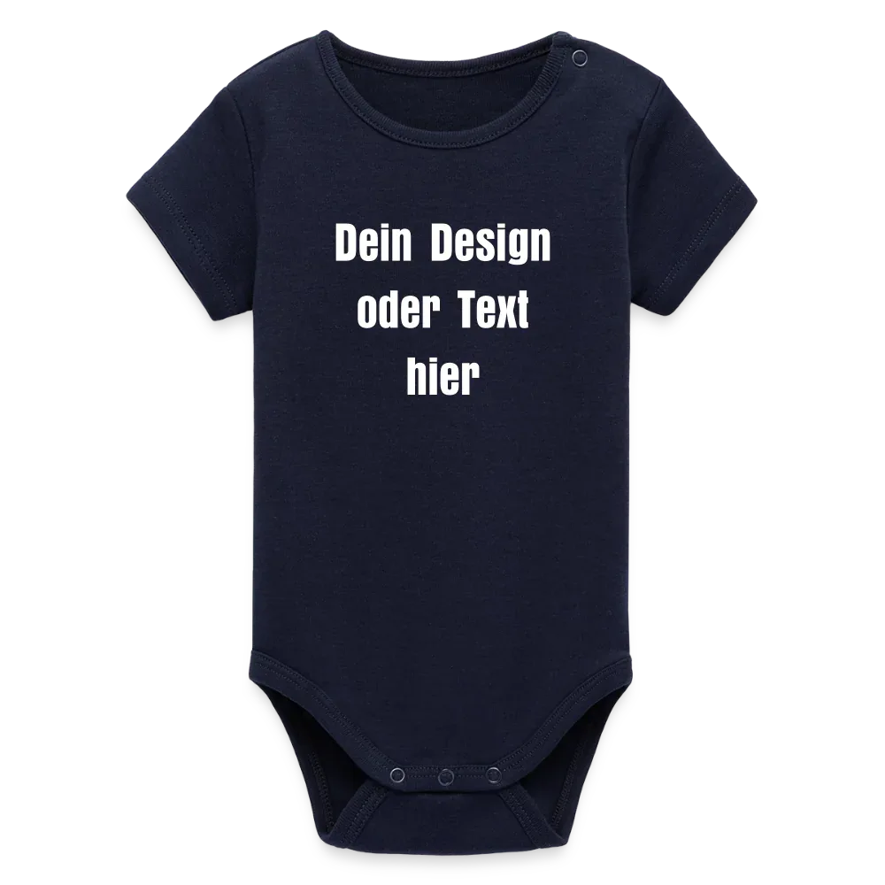 Stanley/Stella Baby Bio Kurzarm-Body - personalisierbar - Navy