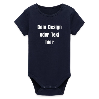 Stanley/Stella Baby Bio Kurzarm-Body - personalisierbar - Navy