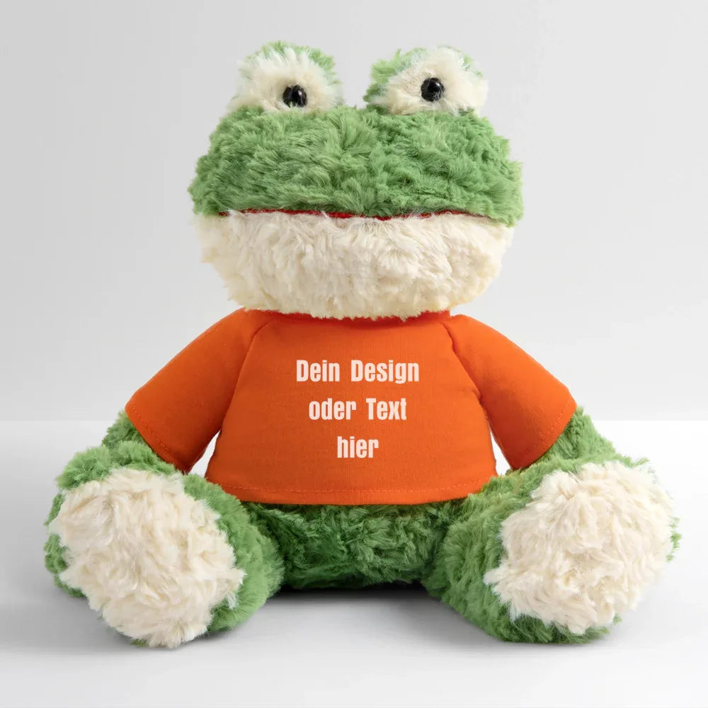 MiniFeet® Frosch Torge - personalisierbar - Goldorange