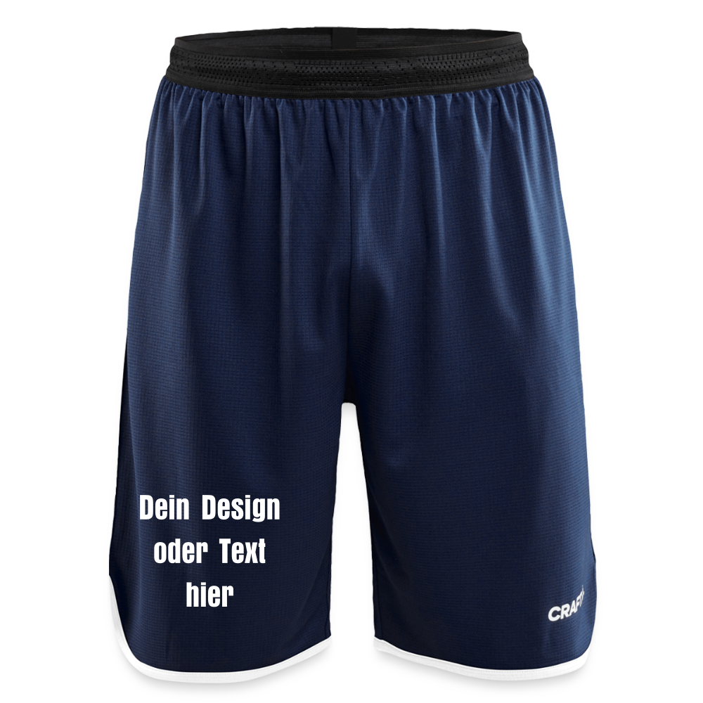 CRAFT Progress Männer Basketballshorts - personalisierbar - Navy
