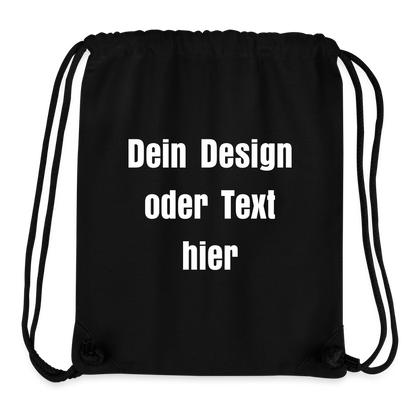 Stanley/Stella recycelter Gym Bag - personalisierbar - Schwarz