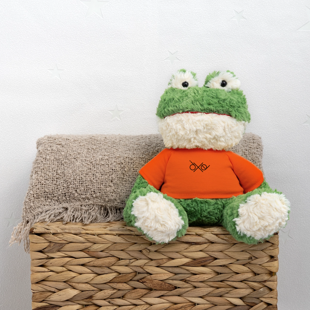 MiniFeet® Frosch Torge - personalisierbar - Goldorange