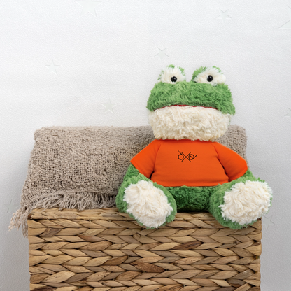MiniFeet® Frosch Torge - personalisierbar - Goldorange