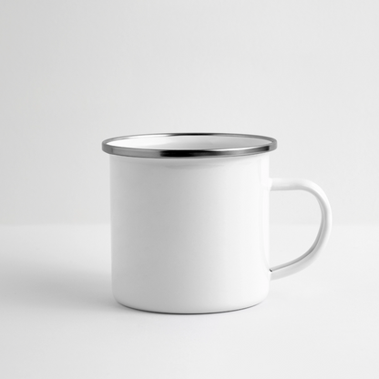 Emaille-Tasse 300ml - personalisierbar - Weiß
