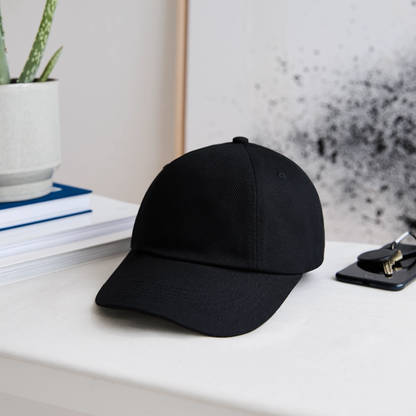 Baseballkappe - personalisierbar - Schwarz/Schwarz