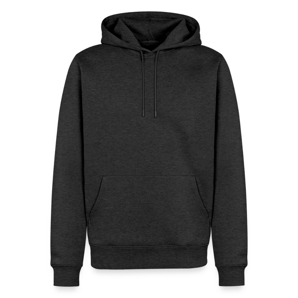 Männer Premium Hoodie - personalisierbare Vorder- und Rückseite - Anthrazit meliert