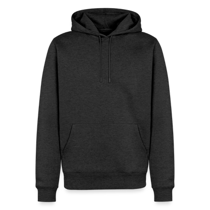 Männer Premium Hoodie - personalisierbare Vorder- und Rückseite - Anthrazit meliert