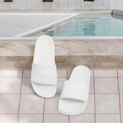 Männer Badelatschen - personalisierbar - Weiß