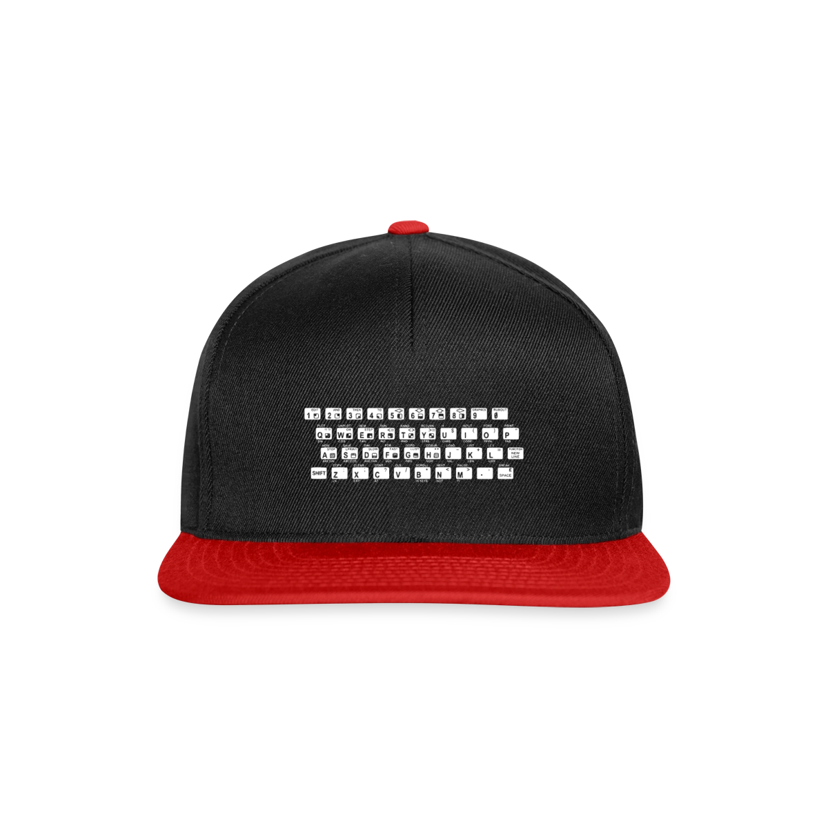 48K ZX Spectrum Motiv-Snapback-Cap, Farbe Schwarz/Rot