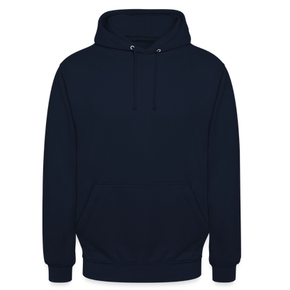 Unisex Hoodie - personalisierbare Vorder- und Rückseite - Navy