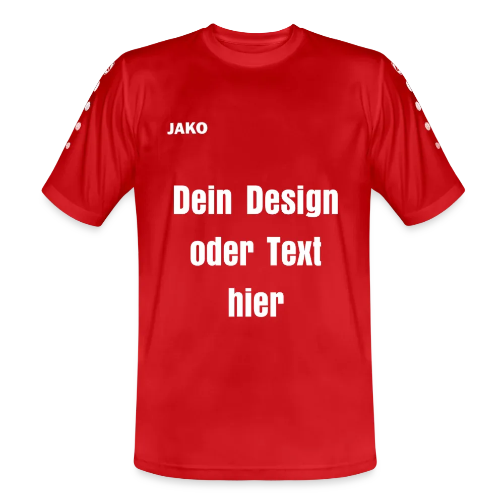 JAKO Männer Trikot Team - personalisierbare Vorder- und Rückseite - Rot