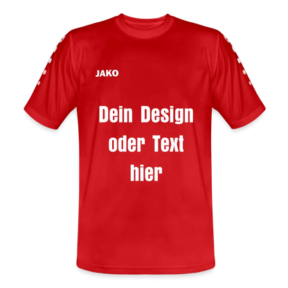 JAKO Männer Trikot Team - personalisierbare Vorder- und Rückseite - Rot