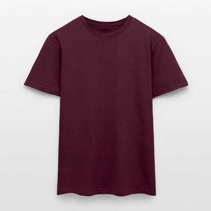 Männer T-Shirt - personalisierbare Vorder- und Rückseite - Ziegelrot