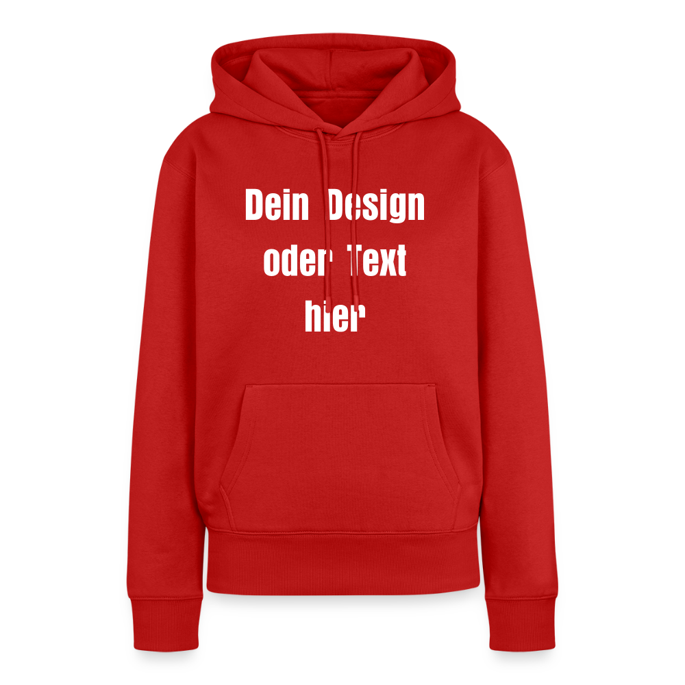 Frauen Premium Hoodie - personalisierbare Vorder- und Rückseite - Rot