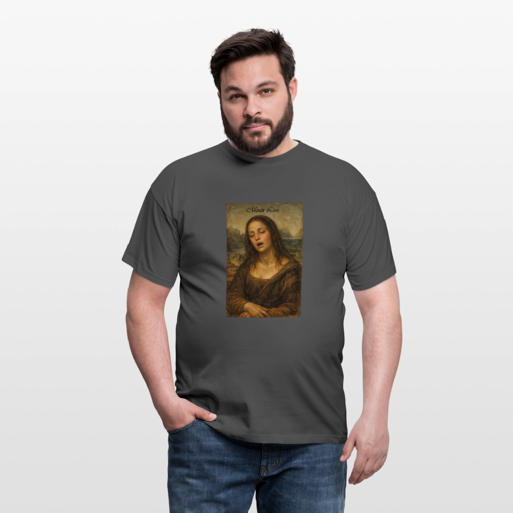 "Moan Lisa" Männer T-Shirt - Anthrazit
