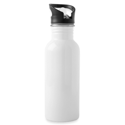 Trinkflasche Edelstahl 600 ml - personalisierbar - Weiß