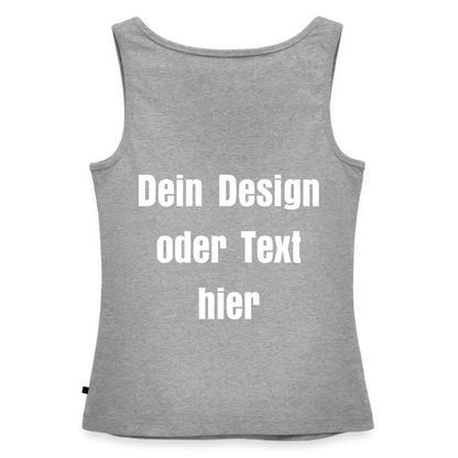 Frauen Premium Tank Top - personalisierbar - Grau meliert
