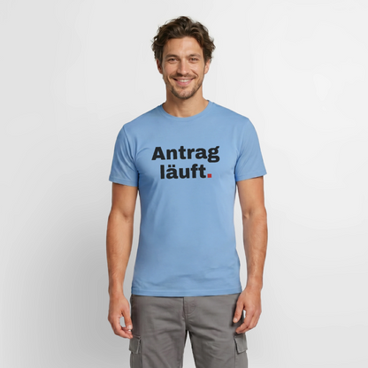 Antrag läuft. Motiv-T-Shirt für Männer, Farbe Carolina Blue, Model