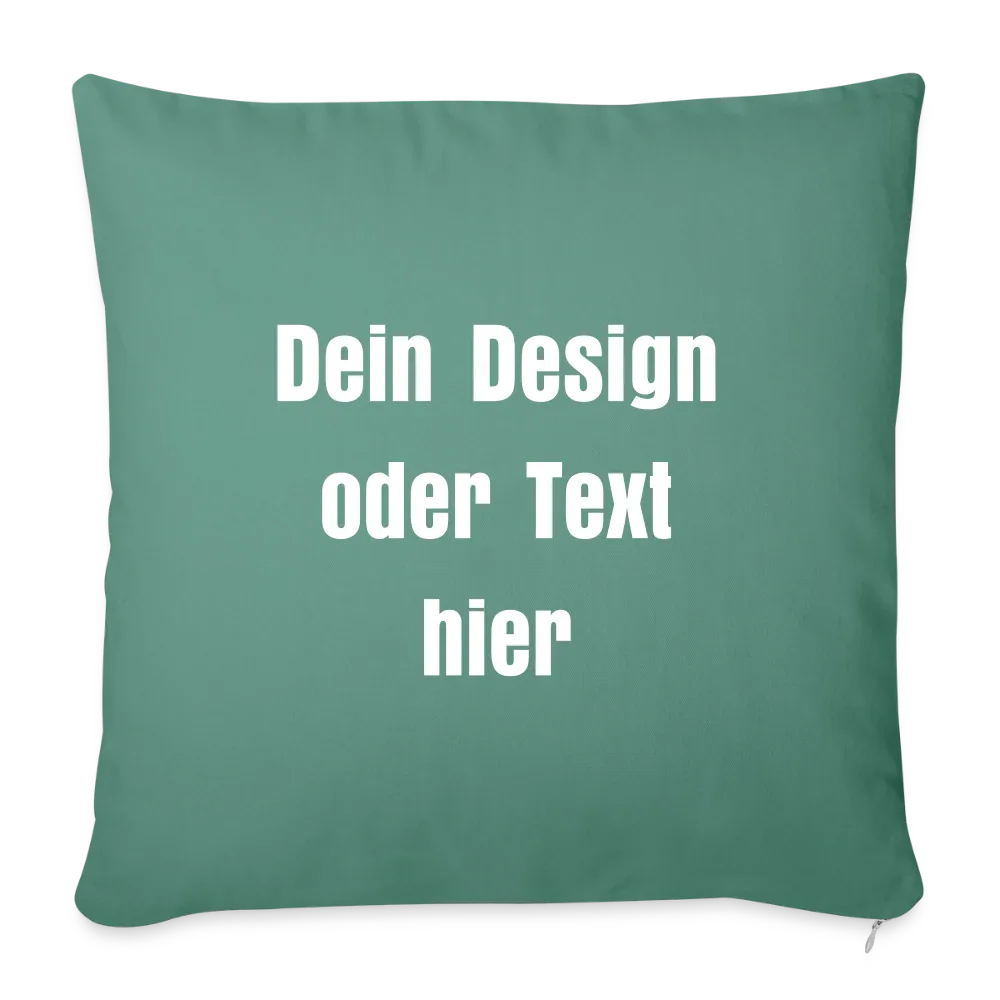 Sofakissenbezug 44 x 44 cm - personalisierbar - Tanngrün