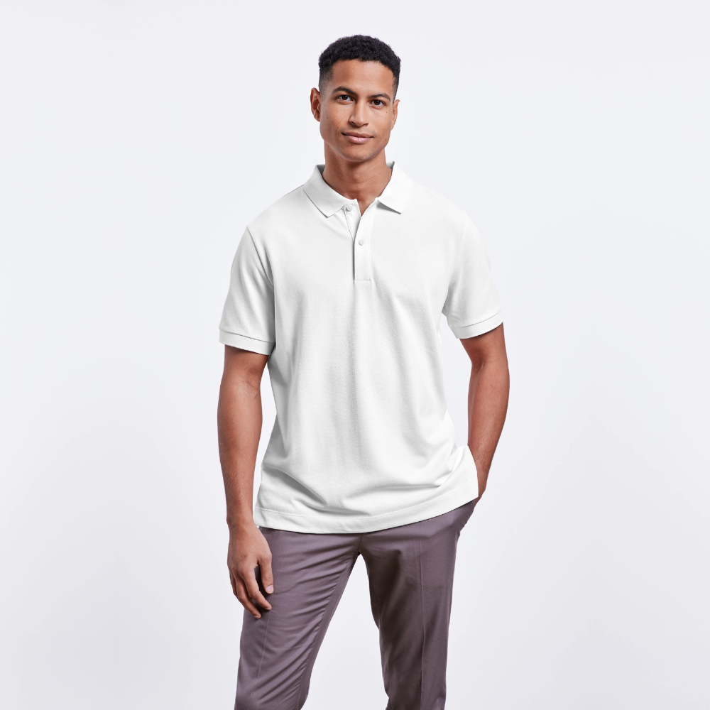 Stanley/Stella Unisex Bio-Poloshirt PREPSTER - personalisierbar - Weiß