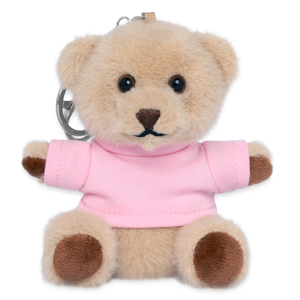 Kuscheltier Schlüsselanhänger - personalisierbar - Rosa