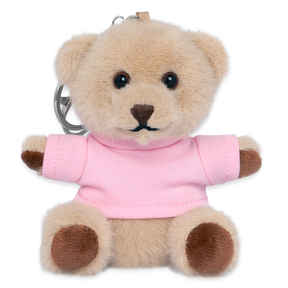 Kuscheltier Schlüsselanhänger - personalisierbar - Rosa