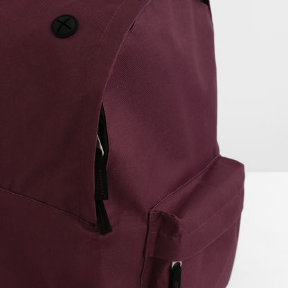 Klassischer Rucksack - personalisierbar - Burgunderrot