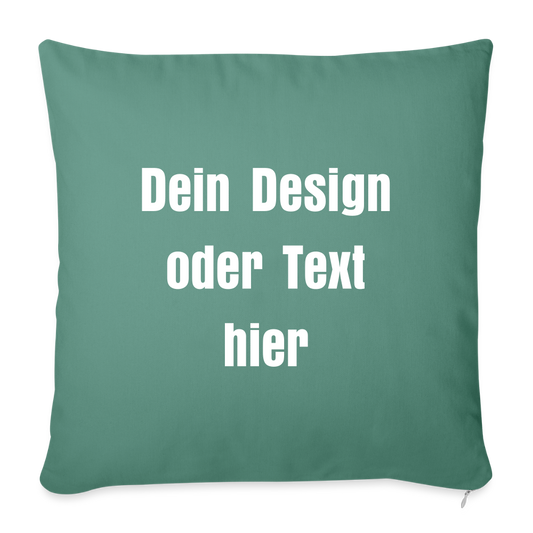 Sofakissen mit Füllung 44 x 44 cm - personalisierbar - Tanngrün