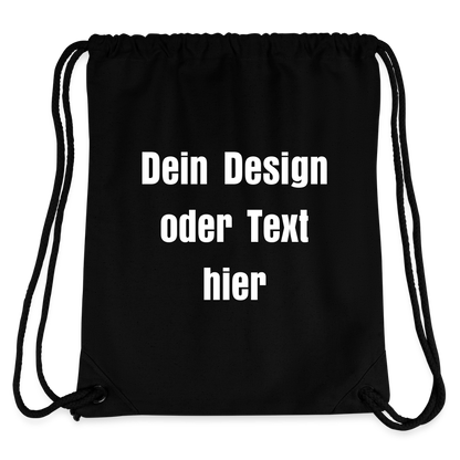 Stanley/Stella recycelter Gym Bag - personalisierbar - Schwarz