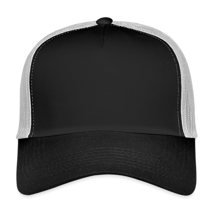 Trucker Cap - personalisierbar - Schwarz/Steingrau