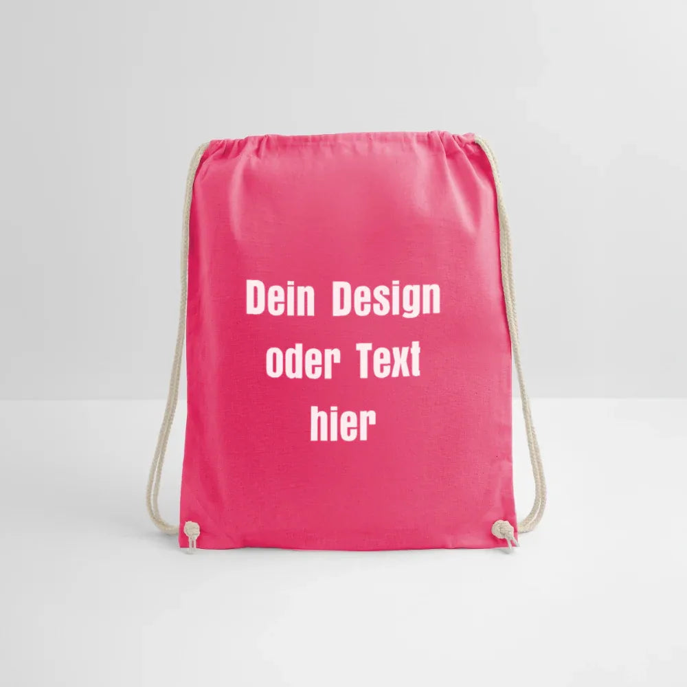 Turnbeutel - personalisierbar - Fuchsia
